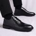Men's Formal Business Casual Leather Shoes Classic Fashion Lace up Derby Brogues British Style Best Selling Item_vogvips.com