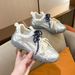 Summer New Mesh Casual For Women 2024 Breathable Sneakers Thick Sole Height Increasing Postal German Training Shoes_vogvips.com