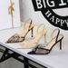 Women's Stiletto Heel Pumps High Fashion Banquet Sandals Rhinestone Embellished Lace Mesh Open Back Strap Peep Toe Design_vogvips.com