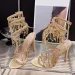 Liyke Elegant Women Wedding Banquet Shoes Fashion Crystal Tassel Twining Stiletto Sandals Sexy Open Toe Stripper Heels_vogvips.com