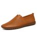 Spring And Summer Large Size Hot Selling Slip-On British Style Men's Leather Shoes_vogvips.com