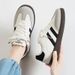 Women's Retro Fashion Casual Flat Shoes, Sports Shoes, Lace Up Comfortable Anti Slip Training Shoes_vogvips.com