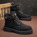 European Warm Series Plus Size Couple Martin High Top 2025 Unisex Shoes Men's Work Yellow Boots_vogvips.com
