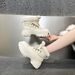 Women's Winter Snow Boots With Genuine Leather & Wool Lining - Mid-Calf Waterproof TPR Sole For Extreme Cold_vogvips.com