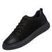 Men's Two-layer Cowhide Casual Shallow Mouth Round Head Front Strap Flat Heel Board Shoes Non-slip Sports Shoes_vogvips.com