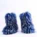 Women's Shoes spring and autumn new winter warm ladies outdoor cotton snow boots raccoon fur boots women_vogvips.com