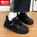Huili WBN (JS)-3302 Fleece-Lined 2025 New Women's Sneakers, Autumn And Winter Cotton Shoes, Versatile White Shoes For Students (Magic_vogvips.com
