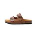 Women's Cork Slippers Style Outdoor Half Slippers Men's Two-Button One-Word Slippers Beach Trendy Loose Shoes_vogvips.com