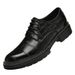 Korean Embossed Crocodile Pattern Men's Shoes Men's Style Casual Rubber Heightening Leather Shoes_vogvips.com