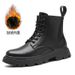 European Warm Series Martin High Top British Style Shoes 2025 Summer New Work Mid-Top Trendy Brand Men's Boots_vogvips.com