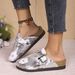 New Fairy Style Flat Low Heel Closed Toe Slippers Women's Casual Slippers To Match Skirts Birken Foreign Trade Women's Shoes_vogvips.com