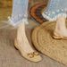 French Style Low Heel Retro Closed Toe 2025 Summer New Backless Horsebit Suede Strap Sandals For Women_vogvips.com
