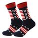 Explosive plus-size wicking cotton striped socks for women mid-tube socks for men_vogvips.com