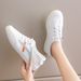 26 Spring And Autumn Women's Non-Slip Soft Sole Comfortable Flats, Lightweight Versatile Student Sports Casual Shoes,_vogvips.com