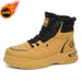Winter Fleece-Lined High-Top Martin Boots For Men, Retro Fashion Work Shoes, Trendy Versatile Thickened Warm Cotton Shor_vogvips.com