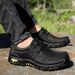 Men's Shoes Outdoor Mountaineering Casual Heavy Dad Grandpa Shoes Men's Lazy Single Shoes_vogvips.com