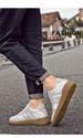 Retro Leather Striped Thick-soled Casual Sports Board Shoes, Dexun Xiaobai Breathable Black And White Men's Shoes_vogvips.com