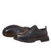 Euro Step Men's Leather 2025 New Low-top Lace-up British Style Business Casual Round Toe Thick Sole Height-increasing Work Shoes_vogvips.com