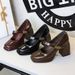 1868-K93 Wind High Women's Coarse Heels Waterproof Platform Metal Buckle Strap Single Shoes_vogvips.com