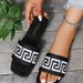 2025 Summer New Women's Letter Fashion Slippers Flat Shoes Beach Comfortable Versatile Sandals_vogvips.com