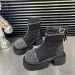 Women Fashion Boots:Thick Sole Increase Height Martin Boots Dia Design Winter,Black/Beige/Light Tan,Free Shipping_vogvips.com