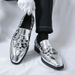 Large Size 46 Tassel Leopard Print Patent Slip-On Casual Leather For Hairstylists Men's Shoes_vogvips.com