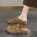 Girls Half-tray Bag Head Sandals Birkenstocks Breathable Cool Slippers Fashionable Outer Bag Head Slippers_vogvips.com