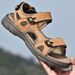 Casual New Beach Summer Large Men's Outdoor Leather Sandals_vogvips.com