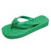 Summer New Square Toe Love Herringbone Slippers For Women Wearing Candy Beach Sandwich Feet Sandals_vogvips.com