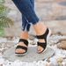 New Type One Word Slope And Large Size Women's Sandals With Flower Leisure Slippers For Women_vogvips.com