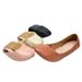 Wind Chicken Roll Solid Color Thickened Soft Sole Women' Spring Sheep Grain Flat Bottom Shallow Mouth Curved Boat_vogvips.com