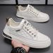 Summer New Breathable Versatile White Men's Sports Casual Board Trendy Shoes_vogvips.com