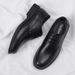 Euro Step Business Formal Casual British Style Groom Groomsman Height Increasing Suit Black High-end Wedding Leather Shoes Men_vogvips.com