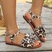 2026 Summer New Bowknot Sandals Women, Soft Sole, Flat, One-Strap Roman Shoes, Fairy Style, Versatile For Outdoor Wear_vogvips.com