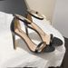 Single Strap High Heel Sandals For Women, Thin Heel, Sexy, Versatile, Comfortable, Black Fashion, 2025 New Summer Style_vogvips.com