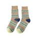 Striped Children's Mid Length Socks, Autumn And Winter Plush, Dopamine Color Contrast, Thickened Insulation, Pile Up_vogvips.com