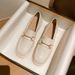 High Quality White Loafers For Women 2023 Spring British Style Soft Leather Work Shoes With Thick Heels And Large Size_vogvips.com