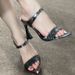 Summer New European And American Style Thin-heel Open-toe Pointed PU High-heeled Mules Women, Fashionable For Outdoor_vogvips.com