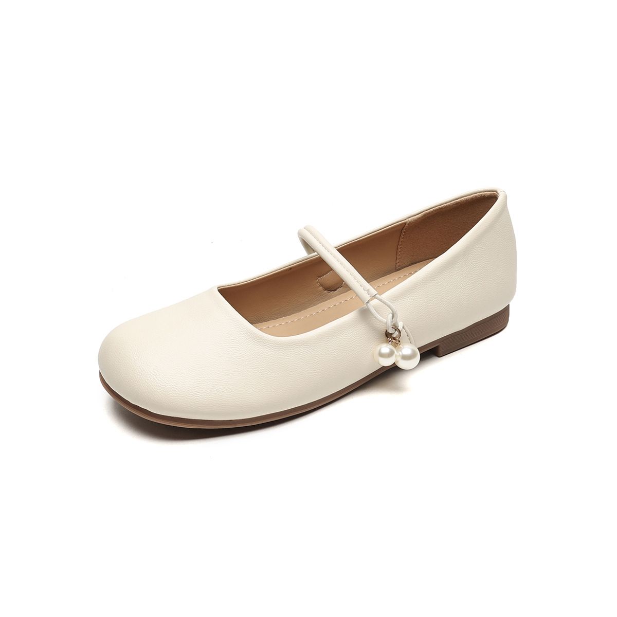 French Mary Jane Shoes Women's Word With Shallow Mouth Ballet Shoes Flat Shoes Women_vogvips.com