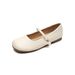 French Mary Jane Shoes Women's Word With Shallow Mouth Ballet Shoes Flat Shoes Women_vogvips.com