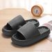 Women's Thick Platform Cloud EVA Soft Sole Pillow Slides Summer Beach Flip Flops Women Non Slip Bathroom Home Slippers_vogvips.com