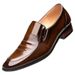 Men's business leather shoes British formal low top office Leather wedding men's shoes_vogvips.com
