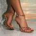 Versatile Square-toed High-heeled Women's Shoes, European Style Simple One-strap Stiletto Sandals, Cross-border Foreign_vogvips.com