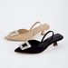 Women’s Shoes Pointed Rhinestone Metal Buckle Decorated Slingback Sandals For Women Elegant Stiletto Mule Front Cover Back Empty Sandals_vogvips.com