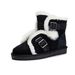 Wool Snow For Women Winter 2025 Fleece Lined Thickened Flat High Heel Mid-Calf Cotton Short Boots Motorcycle Women's_vogvips.com