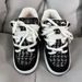 Men's INS Trend Couple Bread Black And White Suede Canvas Patchwork Unisex Casual Skate Shoes Sneakers_vogvips.com