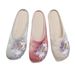 Slippers, Single Slippers/woolen Slippers, Hanfu Women's Embroidered Cloth Shoes, Fringed Cotton Slippers_vogvips.com
