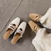 In Production: 26 Old Money Style Square-toed Woven Mule Sandals For Women, Summer Outdoor Wear, Elegant, With Internal_vogvips.com