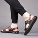 Men's Outdoor Slippers High-quality 2025 Summer Leather Sandals For Men New Man's Walking Shoes_vogvips.com