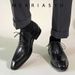 Euro Step Brogue Floral Men's Breathable Leather Square Toe Business Formal Oxford British Wedding Groom Shoes_vogvips.com